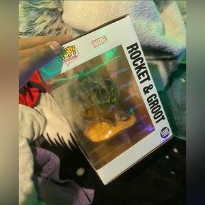 Rocket and groot funko pop